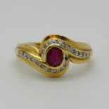 1 Damenring undeutl. gest. wohl GG 14ct.