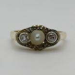 1 Damenring GG 14ct. Art déco