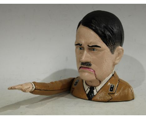 A novelty automaton money bank, cast as Adolf Hitler