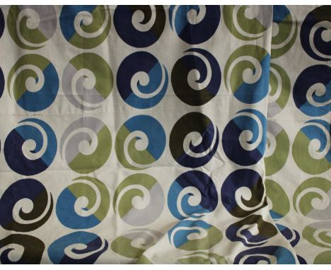 Textiles - vintage fabric, Heals Lucienne Day Helix design, c.1970