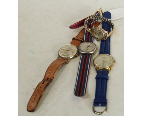 Watches - four vintage wristwatches, Rotary, Bentina, Fero and Venus (4)