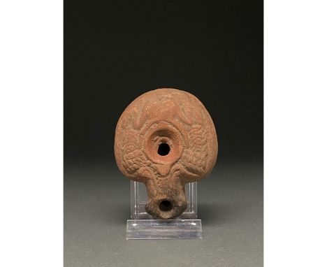 1-300 AD. Roman. A beautiful ceramic lamp shaped as a frog. The oldest Roman lamps date to the third century BC when the Roma