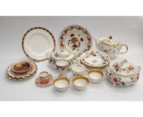 A large collection of mixed Royal Crown Derby china wares including Caliph, Ambassador, Red Derby Panel, St George, Posie, 24