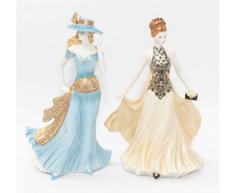 Two Royal Worcester lady figures including Grace and Tea at the RitzCR; both in good condition