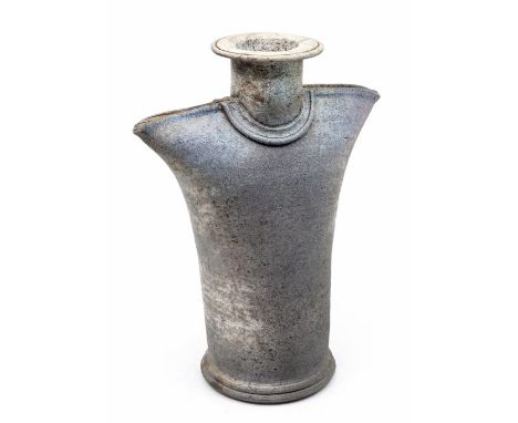 Francis Ravenscroft ceramic&nbsp; design torso figure mottled grey over light grey ground. Height approx 20.5cm. No signs of 