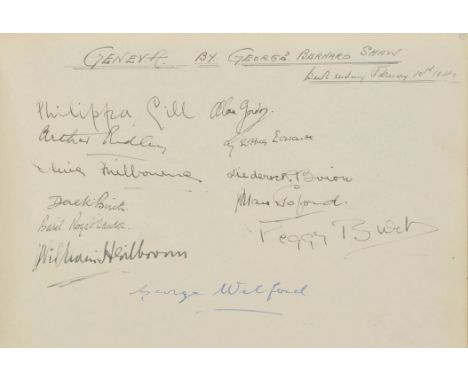 Streatham Hill Theatre. Theatrical autograph album for performances at the Theatre between 10th September 1938 and 26th April