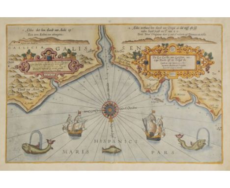 Spain. Waghenaer (Lucas Janszoon), Die Zee Custen van Galissien, van Capo Daviles off tot Ortegal tho Galliciae orae maritima