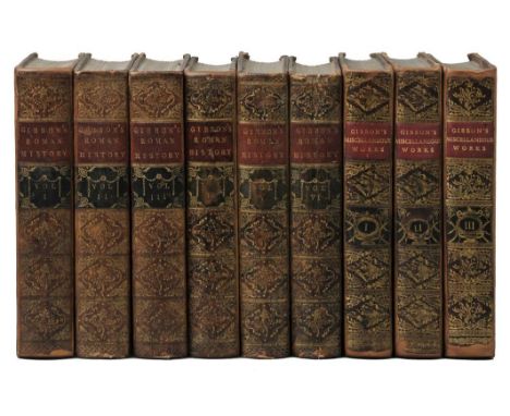 Gibbon (Edward). The History of the Decline and Fall of the Roman Empire, 6 volumes, mixed editions, (vol. 1, new edition), 1