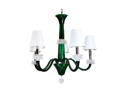 A Barovier & Toso 'Amsterdam' chandelier, modern, designed by Barovier &amp; Toso, 'Model No. 5562/05', finished in 'Antalya 
