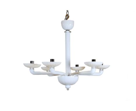 A Barovier & Toso 'Lampadario 1920' Murano glass chandelier, modern, designed by Barovier &amp; Toso, 'Model No. 67/6', finis