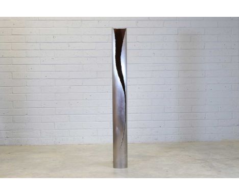 ▲ Gianluca Pacchioni (Italian, b.1966), 'Cut I', designed in 2013, a tubular iron floor lamp, to the side with an organically