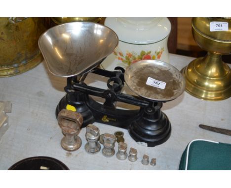 A set of scales and weights 