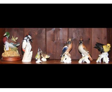 Six Goebel ornithological figures etc.