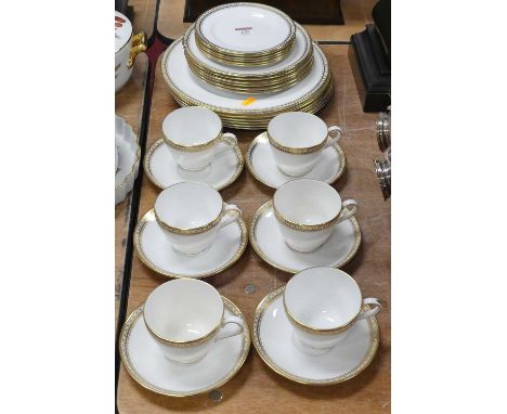 A Spode Golden Bracelet six-place tea and dinner service 