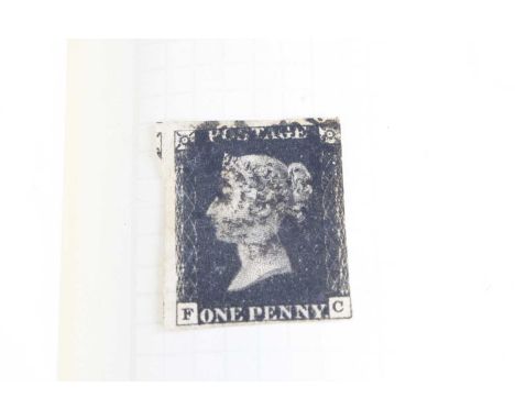 A Popular Stamp album, the used contents to include GB 1d black, two clear margins, bottom thin and right clipped F/C with bl