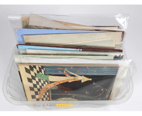 A collection of vintage postcards, mainly topographical 