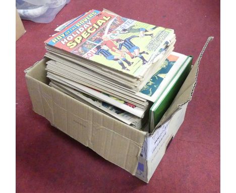 A collection of vintage comics to include Roy of the Rovers and War Lord