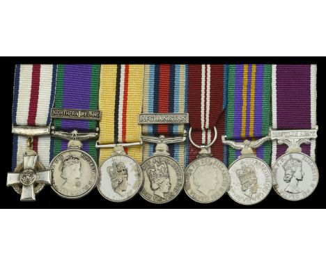 The group of seven miniature dress medals worn by Warrant Officer Class 2 S. G. Jardine, 1st Battalion, King’s Own Scottish B