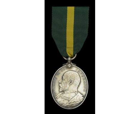 Territorial Force Efficiency Medal, E.VII.R. (225 Pte. G. Goddard. Bucks: Bn. Oxf: & Bucks: L.I.) good very fine £70-£90  ---