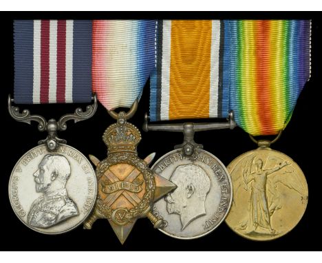 A Great War ‘Western Front’ M.M. group of four awarded to Private E. Horton, 5th Battalion, Oxfordshire and Buckinghamshire L