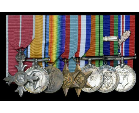 A Second War M.B.E. group of eight awarded to Major H. I. Palmer, Royal Canadian Army Medical Corps, late Royal Naval Volunte