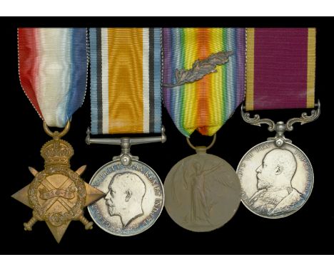 Four: Captain and Quartermaster J. Ellis, Cheshire Regiment, who was Mentioned in Despatches for services in Egypt  1914-15 S