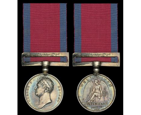 Waterloo 1815 (Arm. Sergt. D. Farnsworth, 3rd Bat. 1st Foot. or R. Scots) last letter of unit obscured by replacement silver 