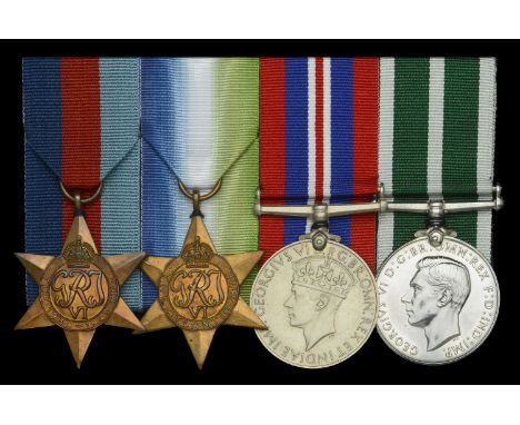 Four: Seaman G. Skinner, Royal Naval Reserve  1939-45 Star; Atlantic Star; War Medal 1939-45; Royal Naval Reserve L.S. & G.C.