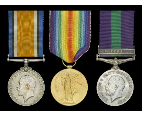 Three: Captain R. S. Henderson, Indian Army Reserve of Officers  British War and Victory Medals (Lieut. R. S. Henderson.); Ge