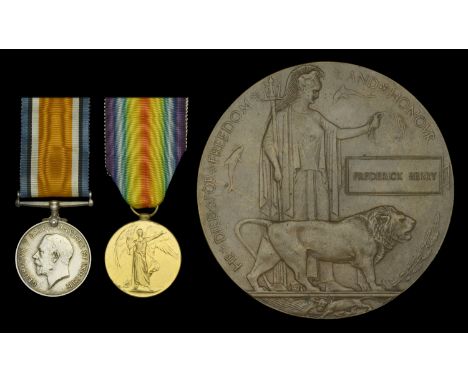 Pair: Private F. Berry, 2/4th Battalion, Oxfordshire and Buckinghamshire Light Infantry, who was killed in action on the West