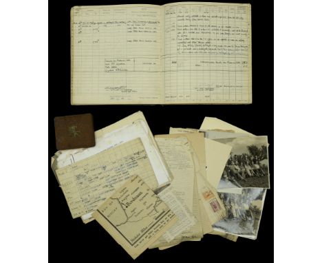 An original Royal Air Force Pilot’s Flying Log Book appertaining to Flight Lieutenant R. H. Orlebar, Royal Air Force Voluntee