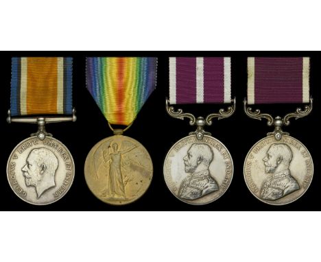 A Great War ‘Mesopotamian theatre’ M.S.M. group of four awarded to Sergeant H. V. Straker, 1st Battalion, Oxfordshire and Buc