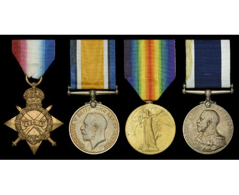 Four: Engine Room Artificer First Class N. S. Morley, Royal Navy  1914-15 Star (271977, N. S. Morley, E.R.A. 3., R.N.); Briti