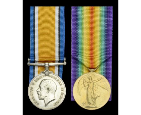 Pair: Artificer Engineer W. Polwarth, Royal Navy, who was killed in action when H.M.S. Mary Rose was sunk off Lerwick on 17 O