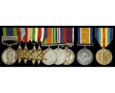 Eight: Colour Sergeant A. Runciman, Gordon Highlanders India General Service 1908-35, 1 clasp, Mohmand 1933 (2872047 Pte A Ru