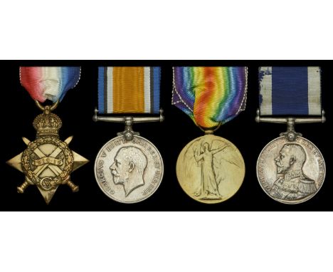 Four: Chief Ordnance Artificer First Class H. Richards, Royal Navy  1914-15 Star (M.7458, H. Richards, E.R.A. 4., R.N.); Brit