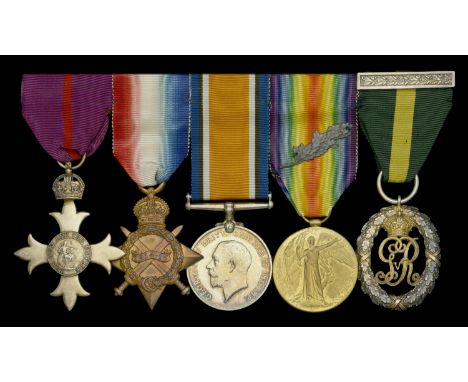 A Great War O.B.E. group of five awarded to Lieutenant-Colonel E. Franklin, Royal Army Veterinary Corps, late Queen’s Own Wor