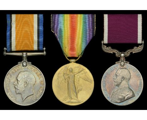 Three: Colour Sergeant A. E. Weymouth, Oxfordshire and Buckinghamshire Light Infantry  British War and Victory Medals (8859 C