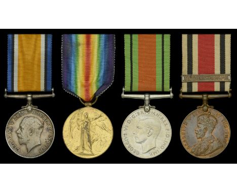 Four: Private J. S Elsom, Oxfordshire and Buckinghamshire Light Infantry   British War and Victory Medals (2968 Pte. J. S. El