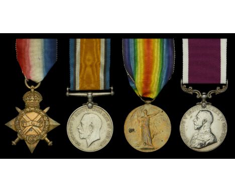 Four: Sergeant A. I. Church, Oxfordshire and Buckinghamshire Light Infantry, late Rifle Brigade  1914-15 Star (1620 Pte A. I.