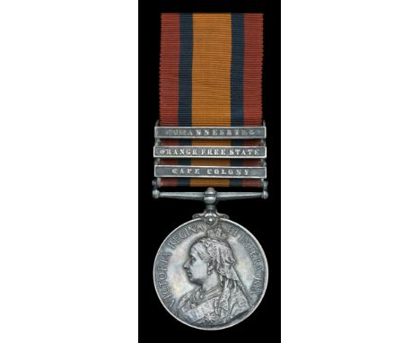 Queen’s South Africa 1899-1902, 3 clasps, Cape Colony, Orange Free State, Johannesburg (283 Dvr: E. H. Waller. Lumsden’s Hors