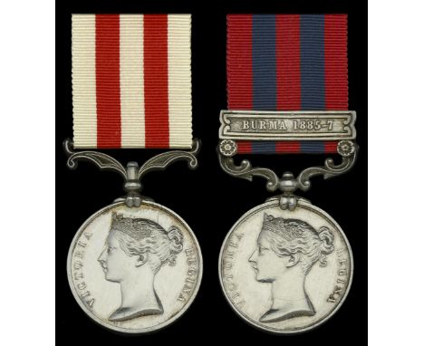 The important Indian campaign pair awarded to Colonel Willoughby Wallace Hooper, 7th (later 4th) Madras Light Cavalry, one of