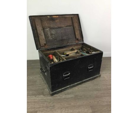 COLLECTION OF VINTAGE TOOLS,contained in a tool box
