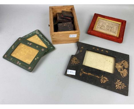 LOT OF VARIOUS PORTRAIT MINIATURES,along with photograph frames