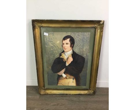 VICTORIAN PORTRAIT OF ROBERT BURNS,including thirteen other pictures largest measuring 81cm (13)
