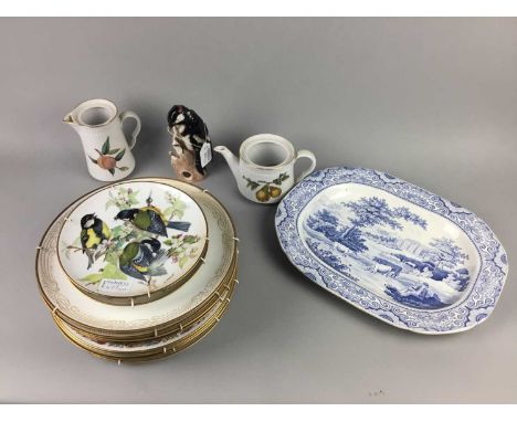 LOT OF CABINET PLATES,including 'The Edward Marshall Boehm Hummingbird Collection', along with other ceramics including a blu