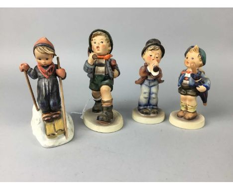 LOT OF HUMMEL FIGURES OF CHILDREN,including Little Hiker, skier and Serenade (12)