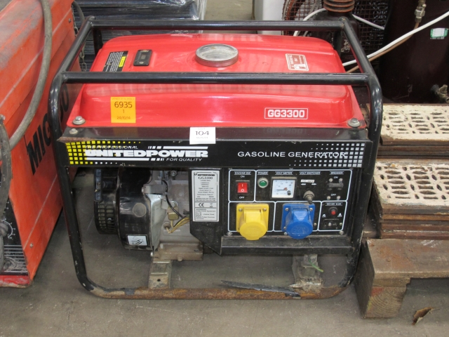 * United Power GG 3300 Petrol Powered Generator