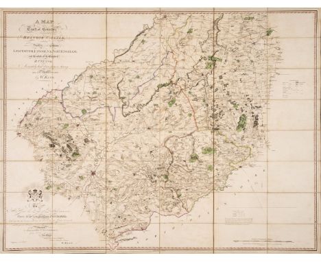 East Midlands.- King (William) A Map of a Tract of Country Surrounding Belvoir Castle including extensive Districts of the Co