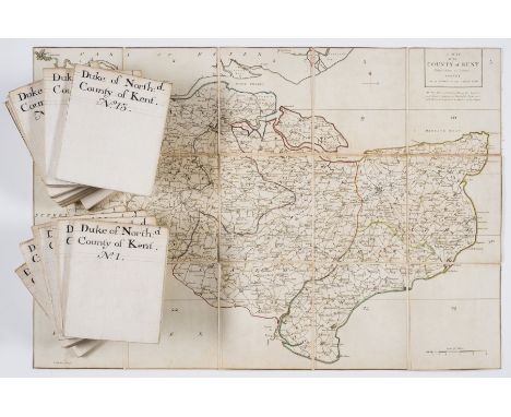 Kent.- Andrews (John) &amp; Andrew Drury &amp; William Herbert. [A Topographical Map of the County of Kent in Twenty Five She